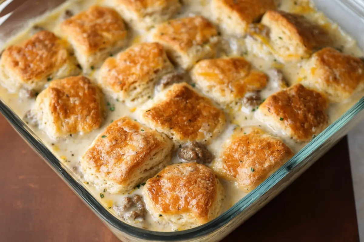 Biscuits and Gravy Casserole