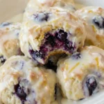 Blueberry Biscuits with Lemon Glaze