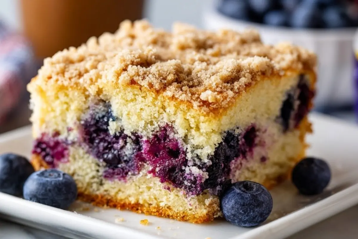 Blueberry Buckle Coffee Cake