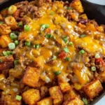 Chili Cheese Potato Skillet