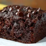 Chocolate Banana Applesauce Cake