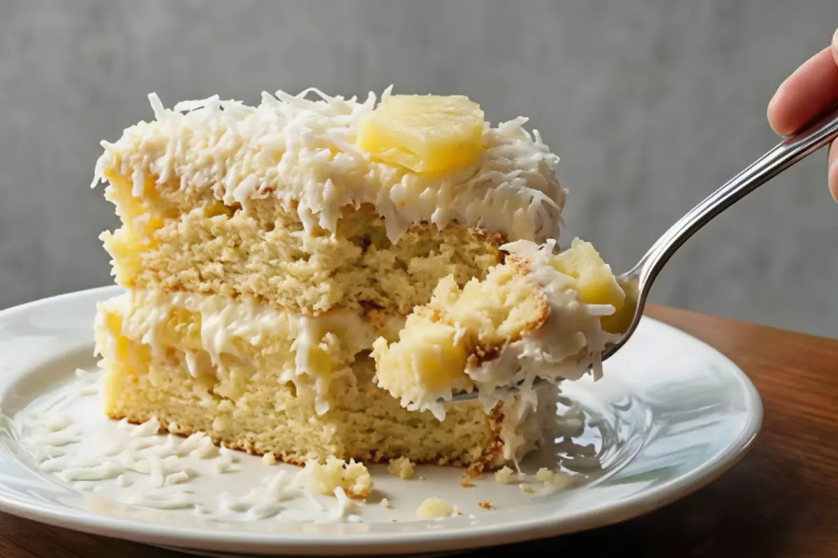Coconut Cake Recipe with Pineapple Filling