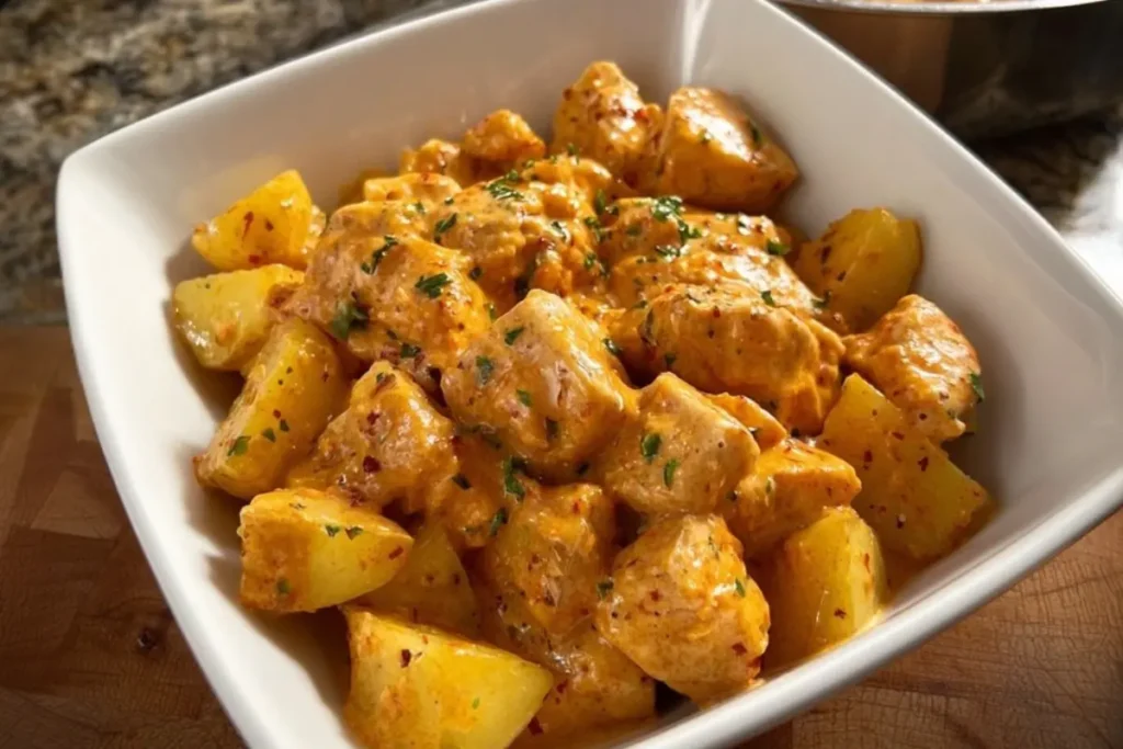 Creamy Cajun Chicken & Potatoes