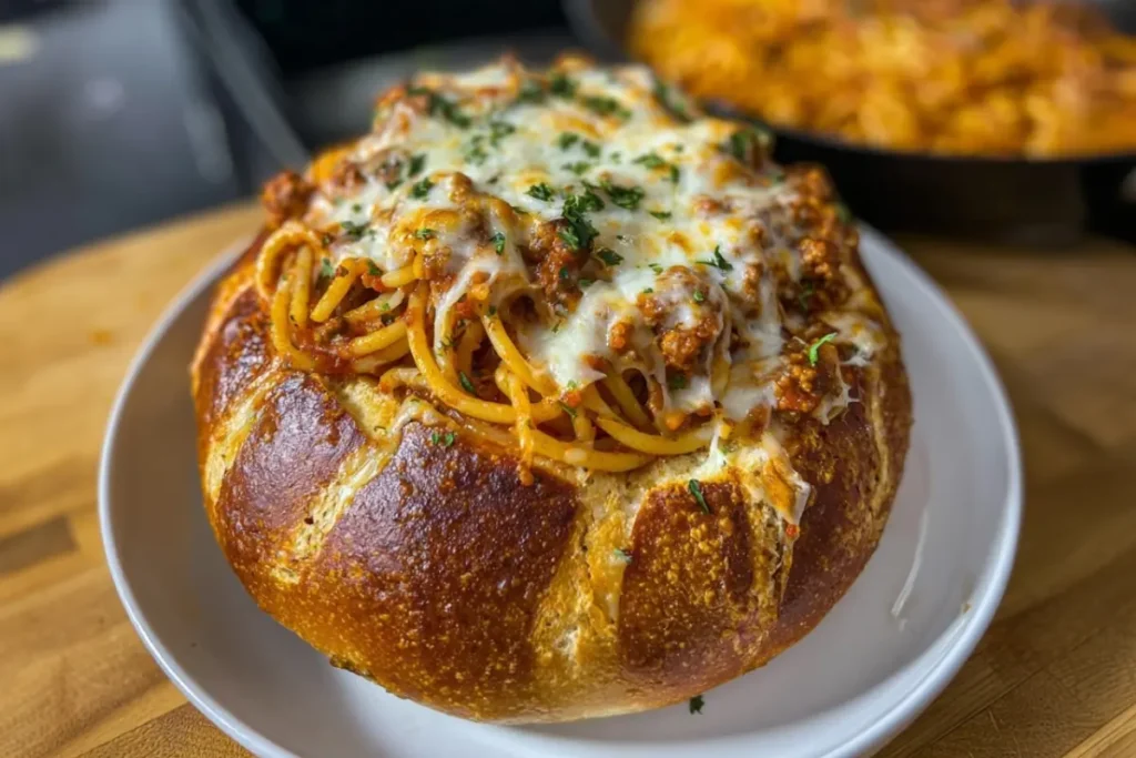 Garlic Butter Spaghetti Bowls