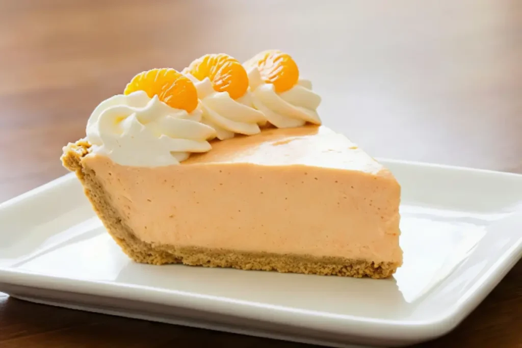 No Bake Orange Creamsicle Pie