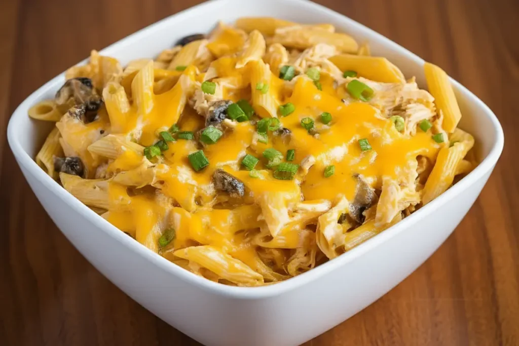 Slow Cooker Cheesy Chicken Penne