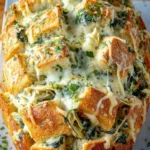 Spinach Artichoke Pull Apart Bread