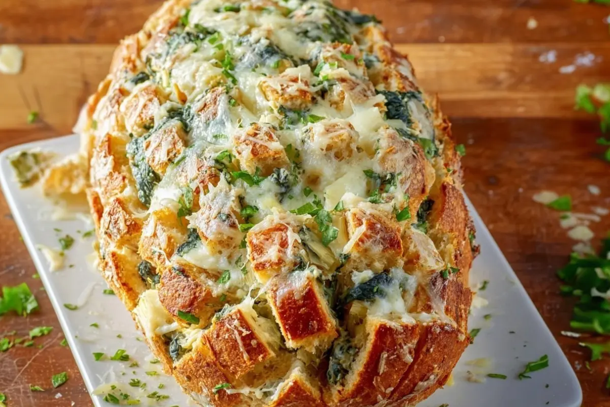 spinach-and-artichoke-pull-apart-sourdough-bread