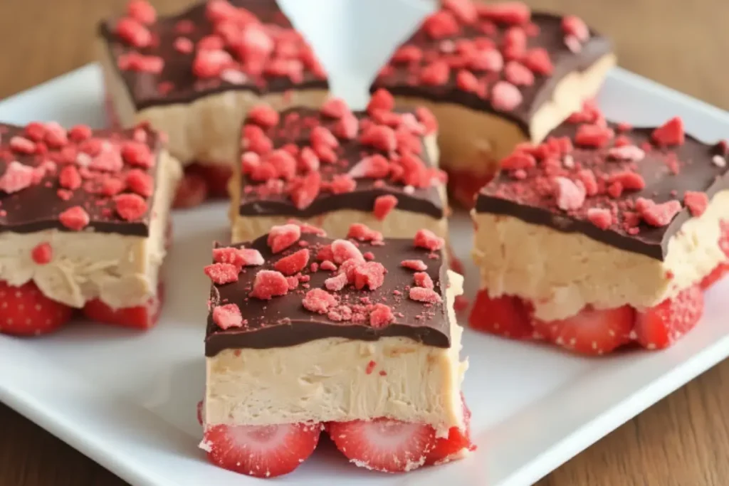Strawberry Peanut Butter Yogurt Bark