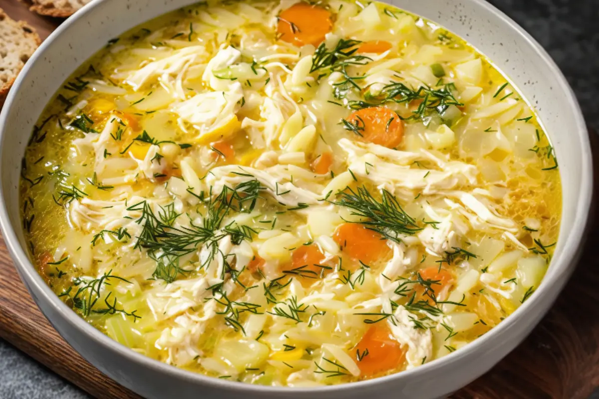 Traditional Greek lemon chicken