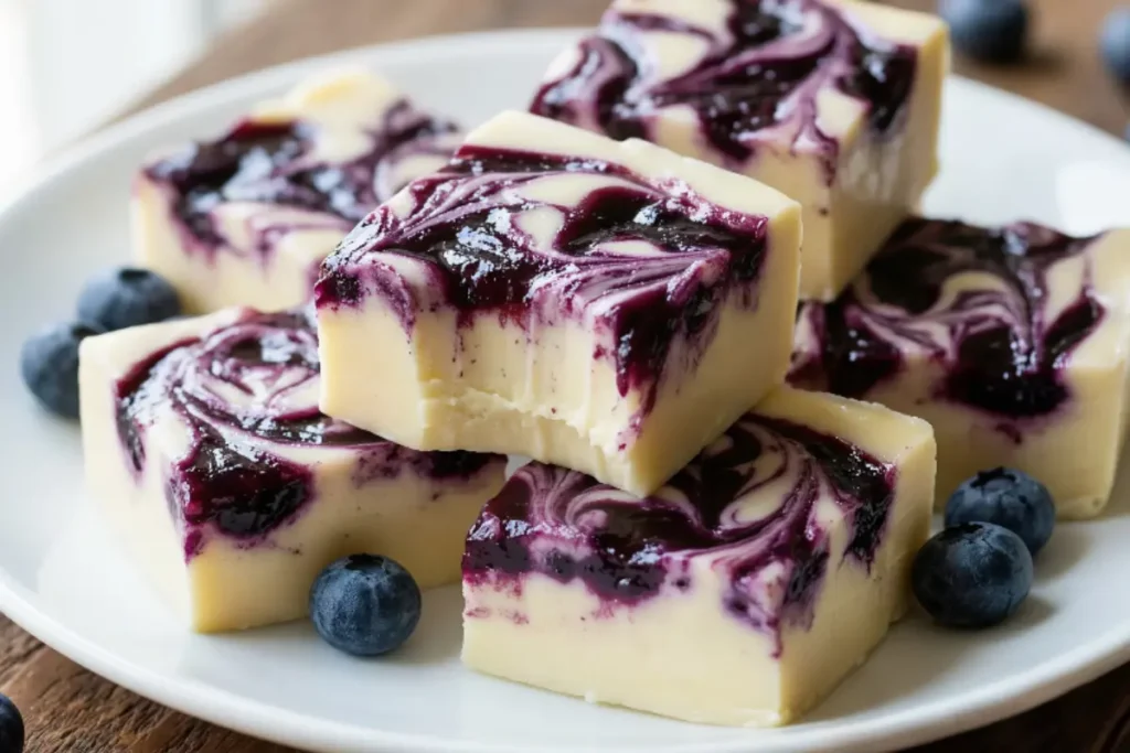 Blueberries and Cream Fudge