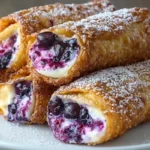 Blueberry Cream Cheese Egg Rolls