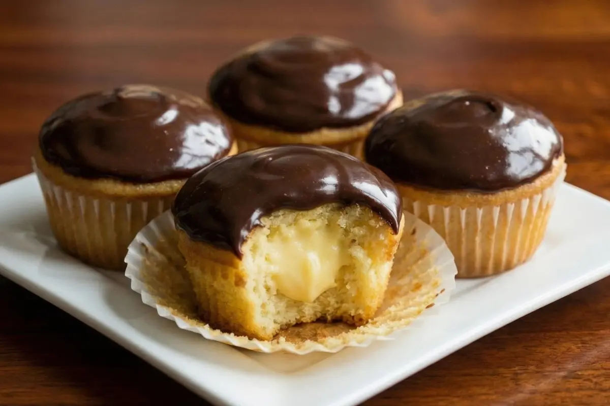 Boston Cream Pie Cupcakes