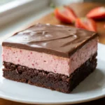 Chocolate Covered Strawberry Brownies