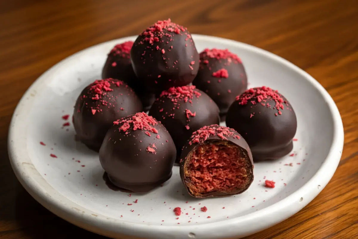 Chocolate Covered Strawberry Truffles