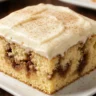 Cinnamon Roll Poke Cake