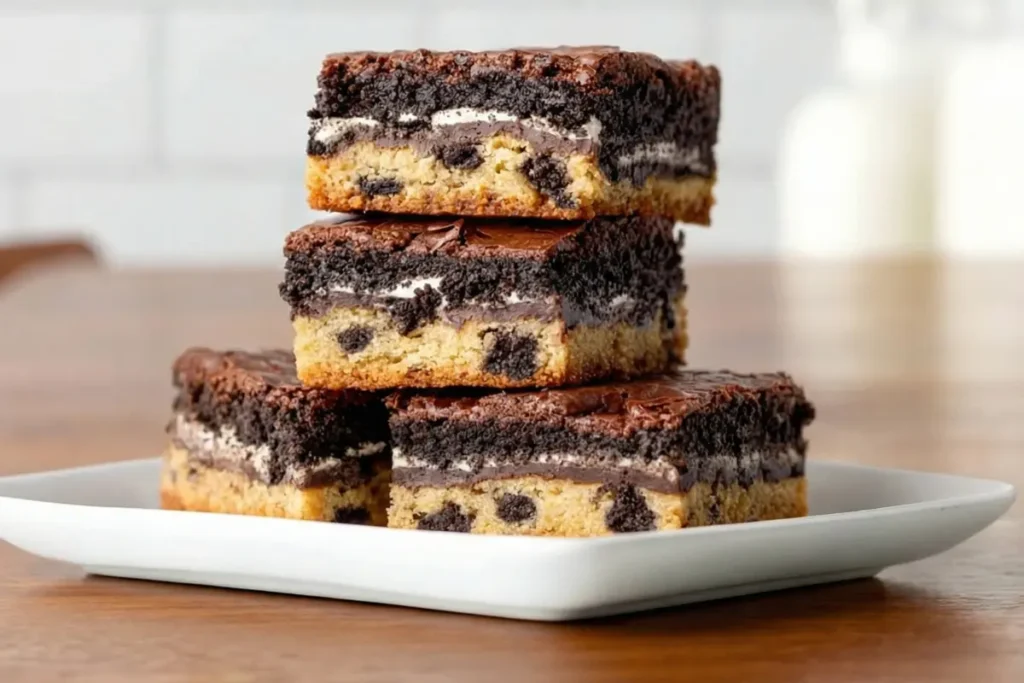Cookie Dough Oreo Brownies