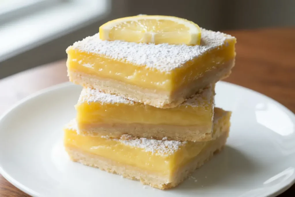 Creamy lemon squares