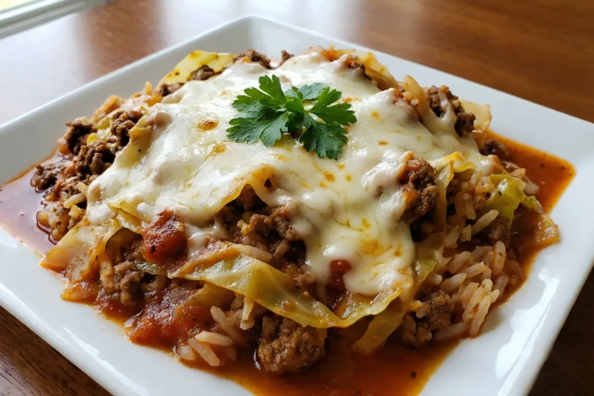 Crock Pot Cabbage Roll Casserole