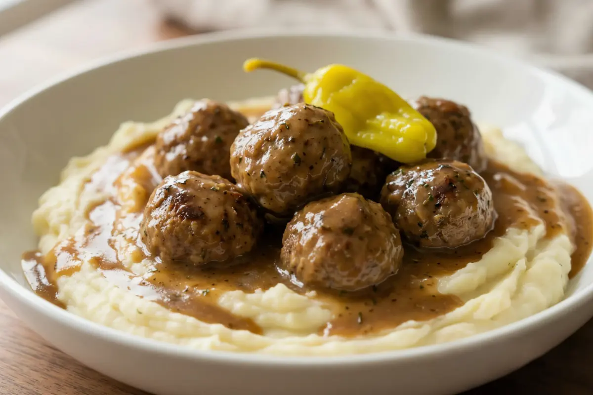 Crockpot Mississippi Meatballs