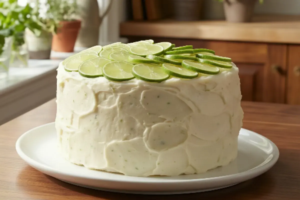 Key Lime Cake with Cream Cheese Frosting