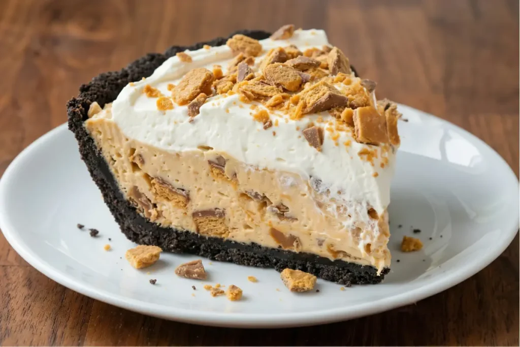 No Bake Butterfinger Pie