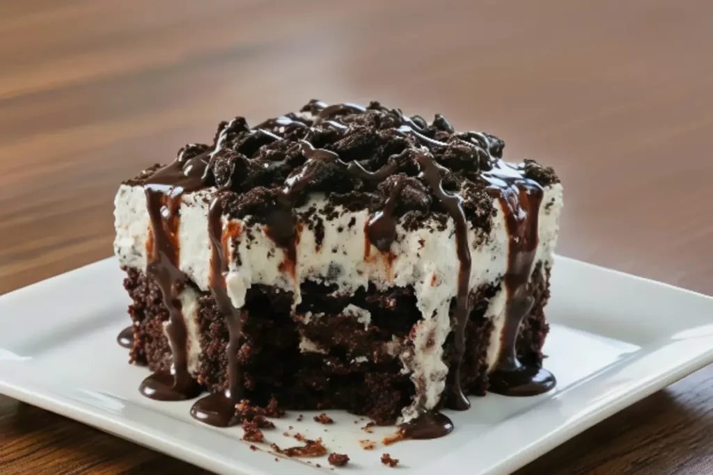 Oreo Poke Cake