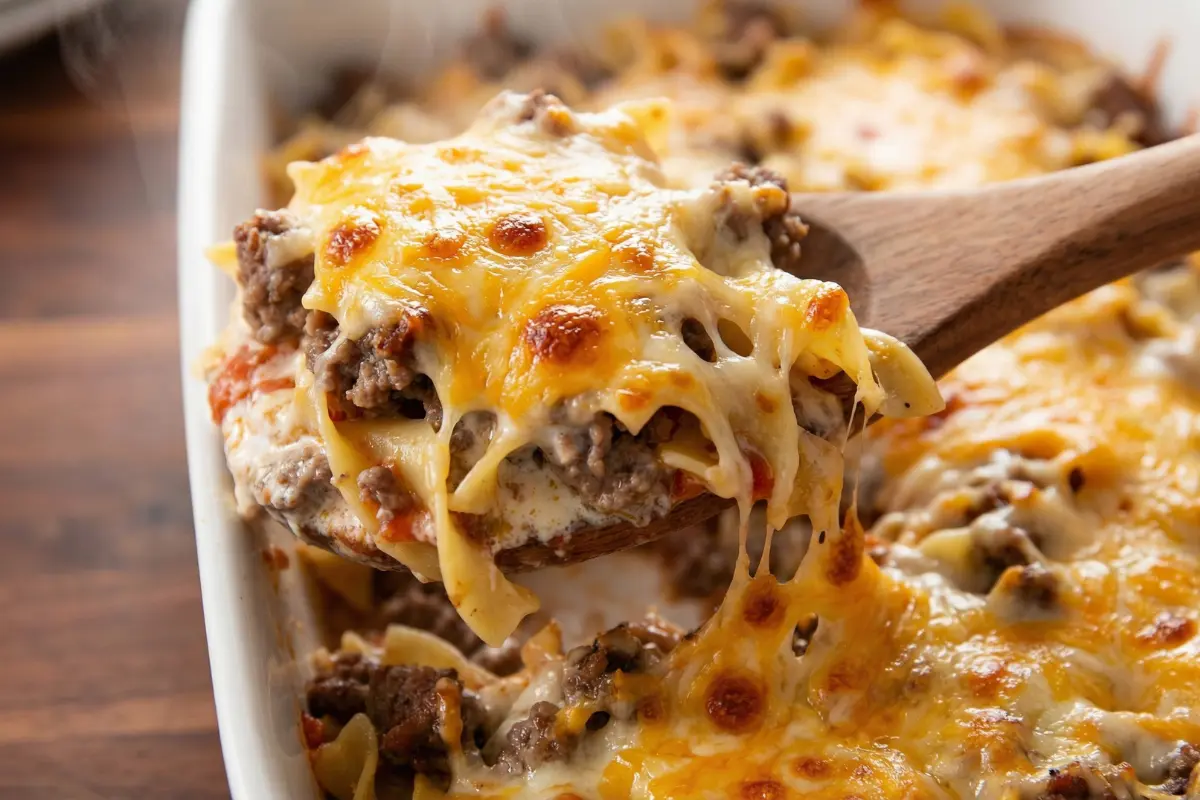 Sour Cream and Beef Noodle Bake