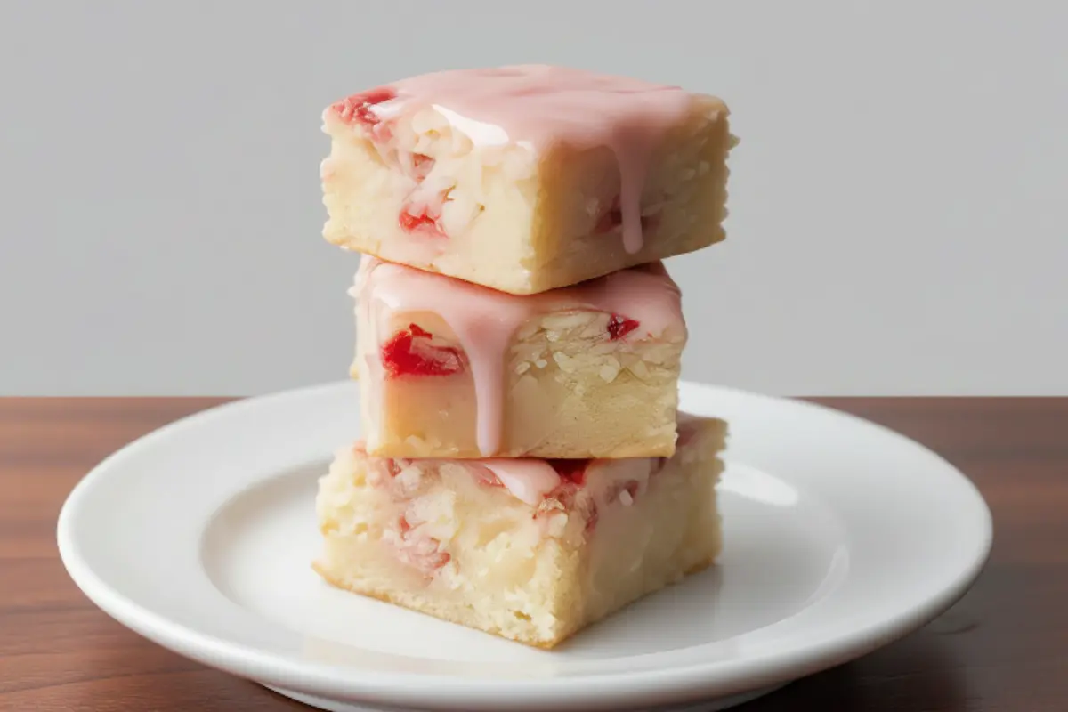 Strawberry Lemon Blondies