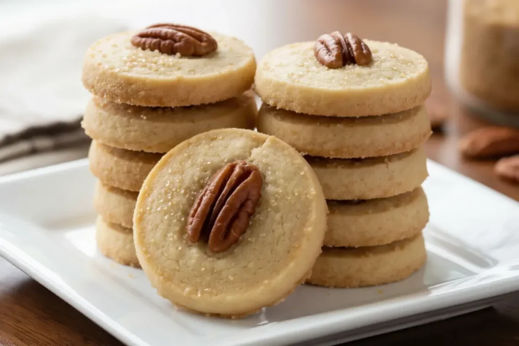 Brown Butter Pecan Shortbread Cookies
