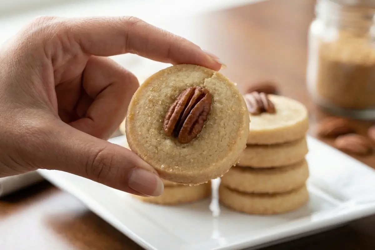 Brown Butter Pecan Shortbread Cookies Recipe