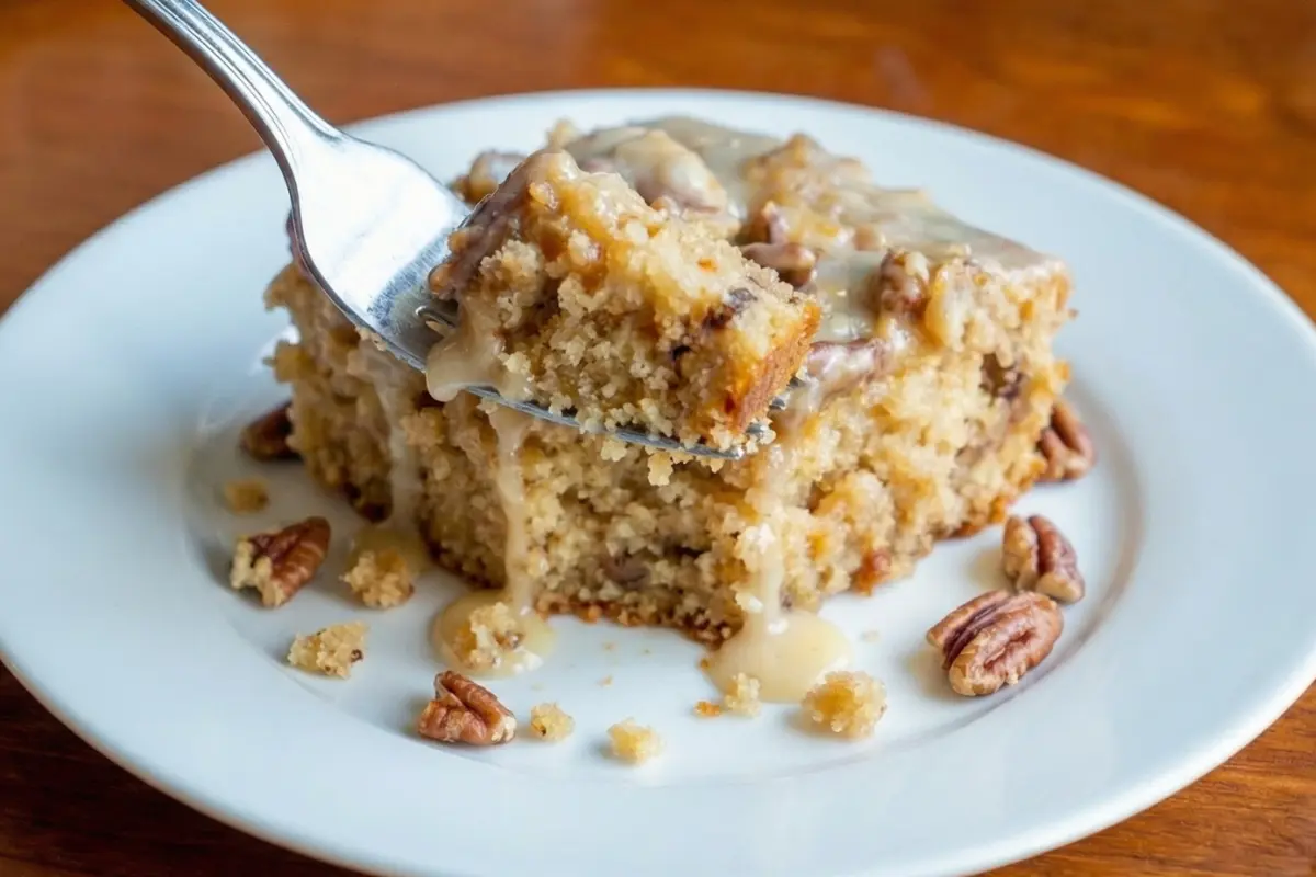Butter Pecan Praline Poke Cake Recipe