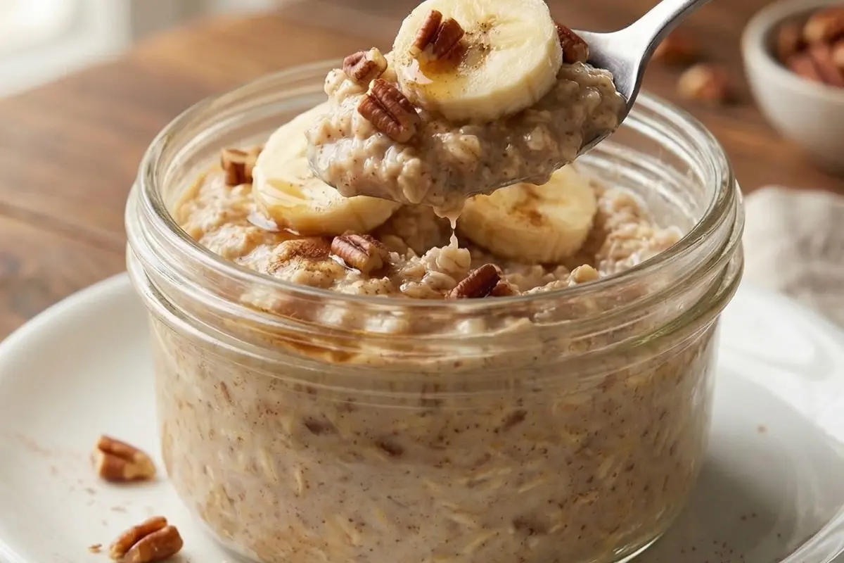 Cinnamon Banana Bread Overnight Oats