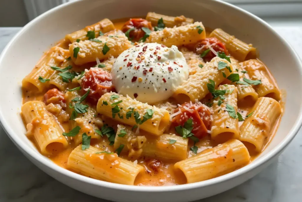 Creamy Tomato Garlic Pasta Recipe