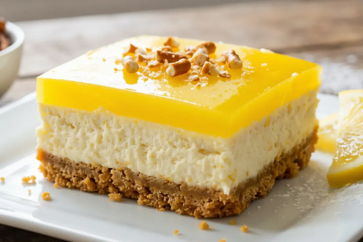 Easy Lemon Pretzel Dessert