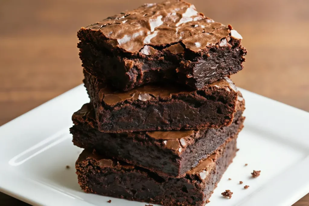 Healthy sourdough discard brownies