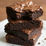 Healthy sourdough discard brownies