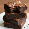 Healthy sourdough discard brownies