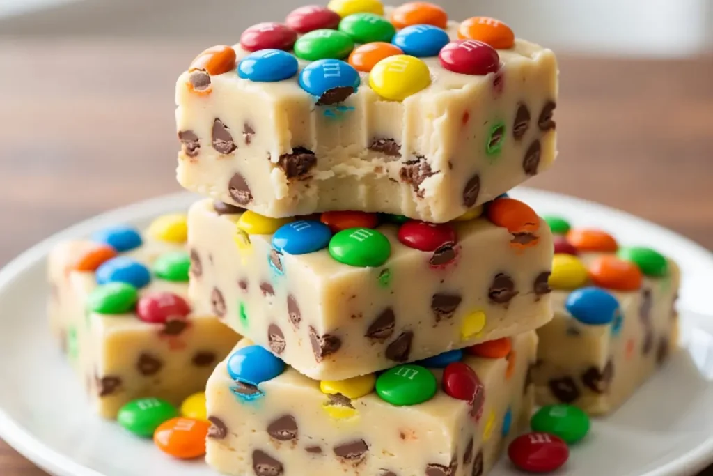 M&M Cookie Dough Fudge