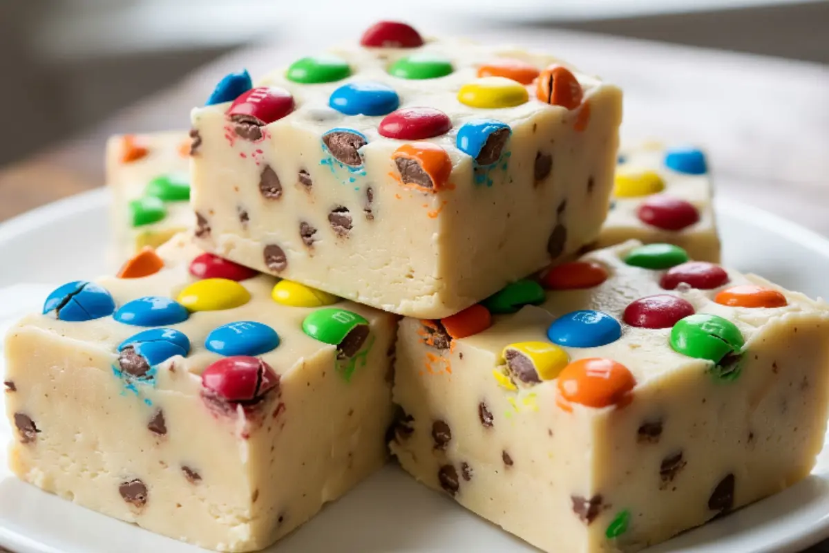 M&M Cookie Dough Fudge Recipe