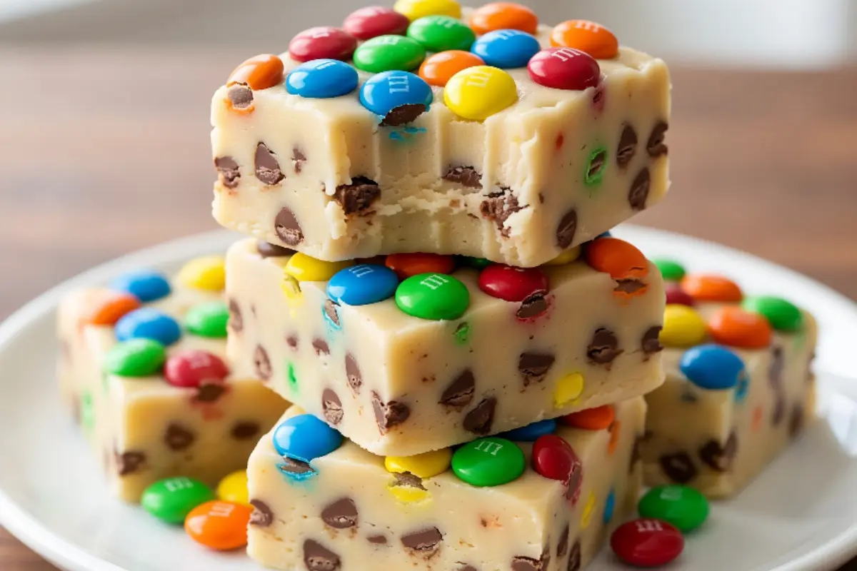 M&M Cookie Dough Fudge