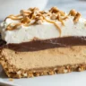 No Bake Peanut Butter Chocolate Pretzel Pie