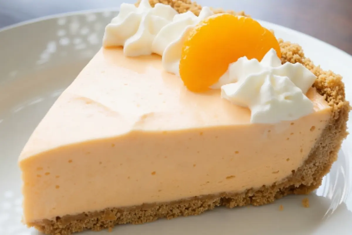Orange Creamsicle Icebox Pie