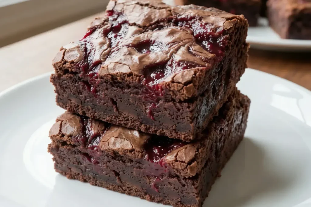 Raspberry Swirl Brownies