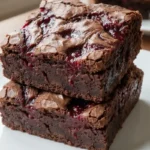 Raspberry Swirl Brownies