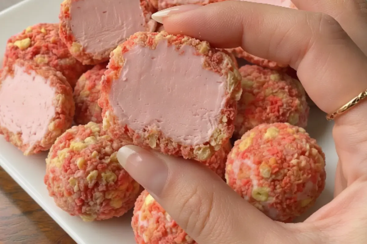 Strawberry Crunch Cheesecake Bites Recipe
