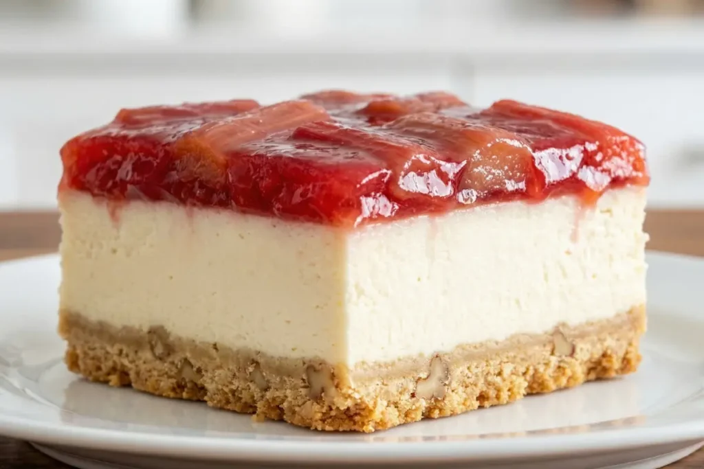 Rhubarb Cheesecake Dessert