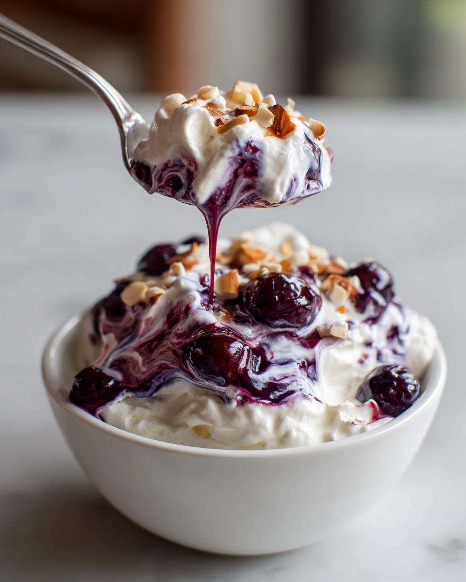 Blueberry Cheesecake Fluff Salad - detail 1