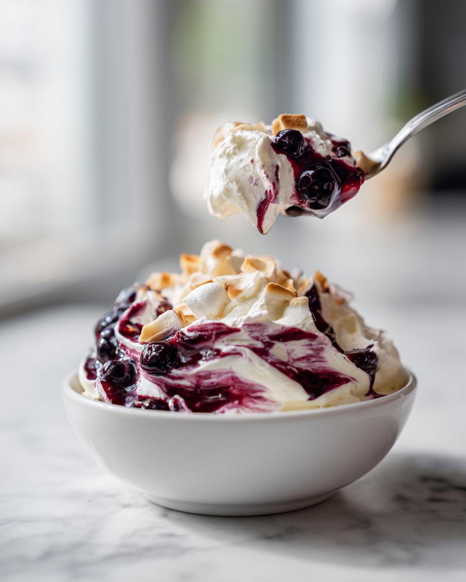 Blueberry Cheesecake Fluff Salad - detail 2