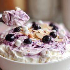 Blueberry Cheesecake Fluff Salad Delicious 8-Serving